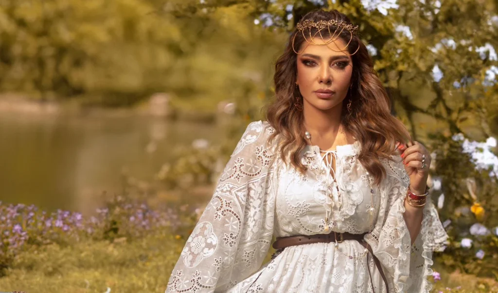 أصاله نصري في جلسة تصوير
