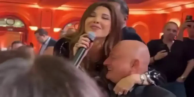 نانسي عجرم تتصدر التريند بعد ظهورها مع زوجها في حفل سحور رمضاني
