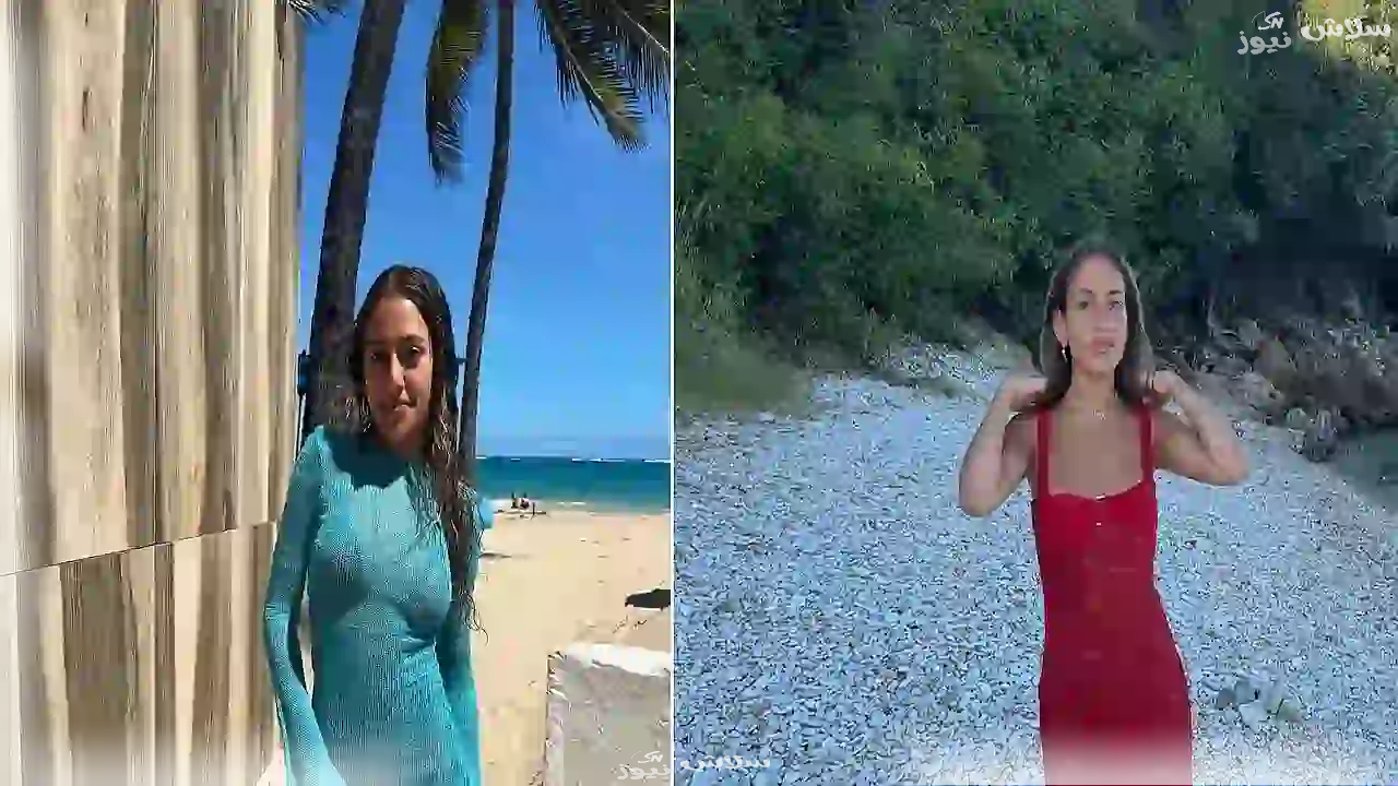 كنزي عمرو دياب بالمايوه الملون